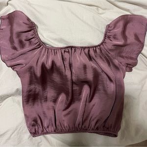 Purple, small, silk like top